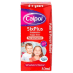 Calpol Six Plus Suspension Sugar Free 80ml UK Imported