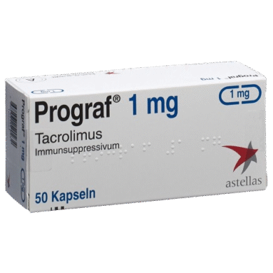 Prograf 1mg 50’ct capsules Made in INDIA