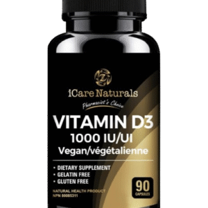 Icare naturals vita d-3 1000iu 90’ct tablets Imported canada
