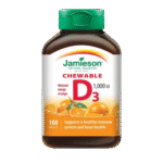 Jamieson chewable D3 1000IU 100’ct Imported CANADA In Pakistan