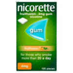 Nicorette Fruitfusion 4mg 105’ct in pakistan