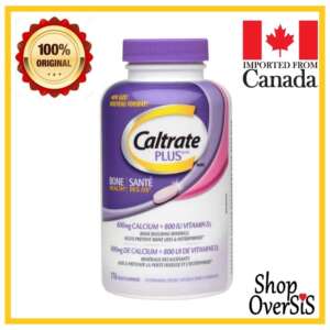Caltrate plus 600mg calcium+800iu vitamin D3 176’ct tablets Imported