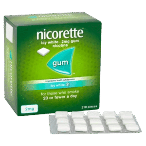 Nicorette Icy White 2mg 210’s gum UK In Pakistan