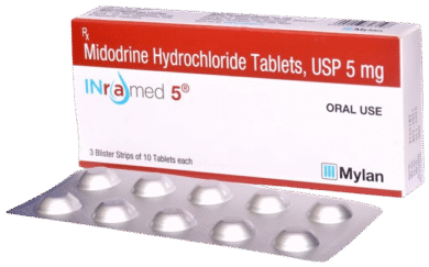 Midodrine 5mg tablet 30’ct Made in INDIA