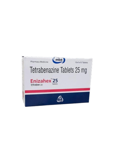 Tetrabenzine 25mg 100’ct tablet
