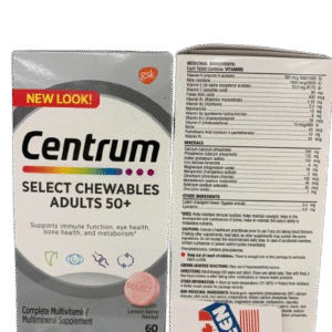 Centrum Select essential 50+ chewable 60’ct Imported Canada