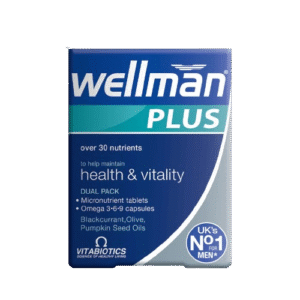 Wellman Plus Omega 3-6-9 56 tablets/capsules UK Made In Pakistan